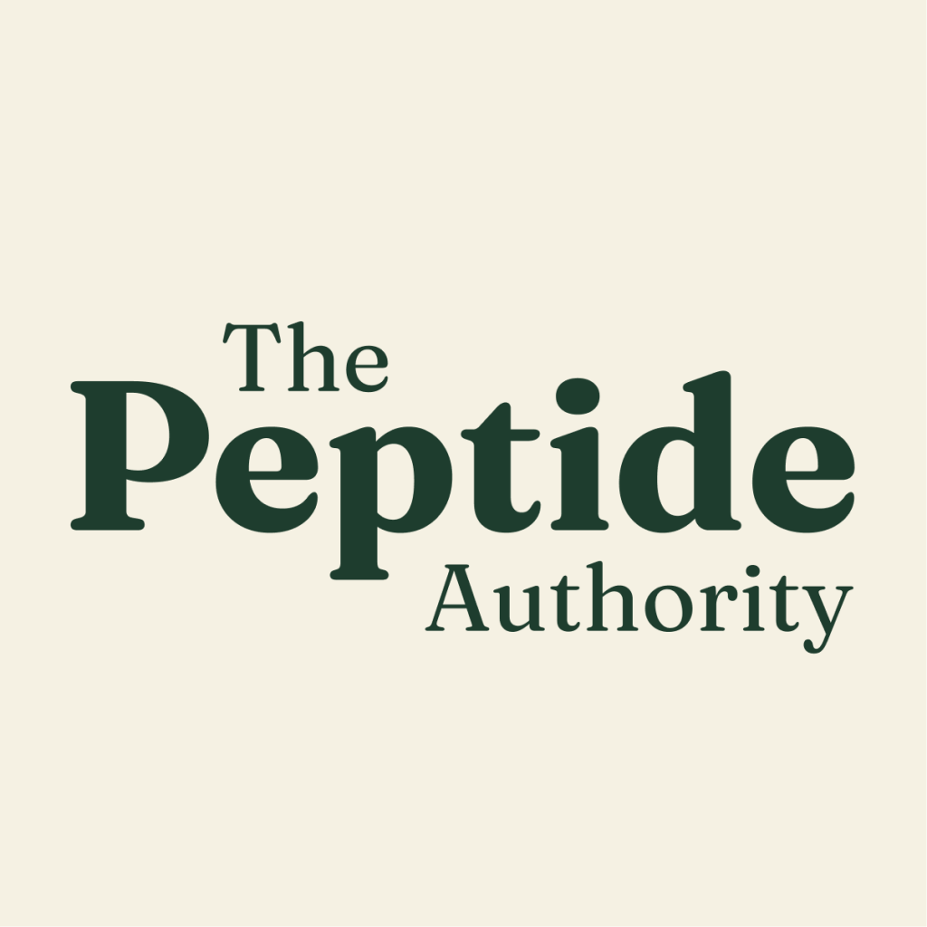 The Peptide Authority, informational news site, logo